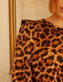 Short Nissia leopard dress