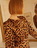 Short Nissia leopard dress