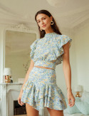 Blue floral Milana skirt