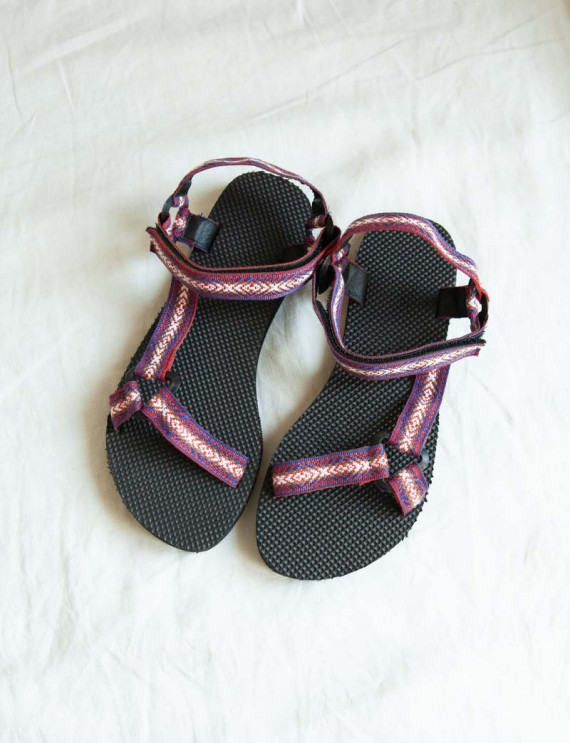 Black and red Arry sandals 