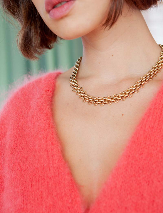 Cléo golden necklace
