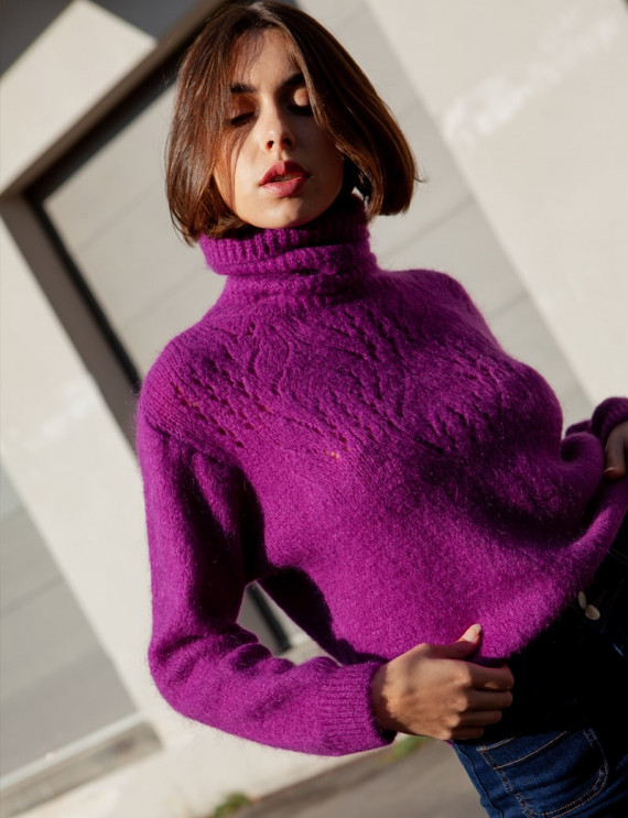Purple Florentin sweater
