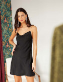 Robe courte noire  Louisa