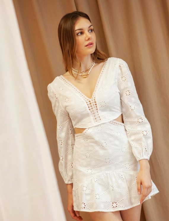Robe blanche Tamra