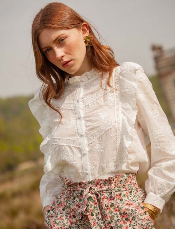 White Armino blouse