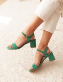 Green Daria sandals