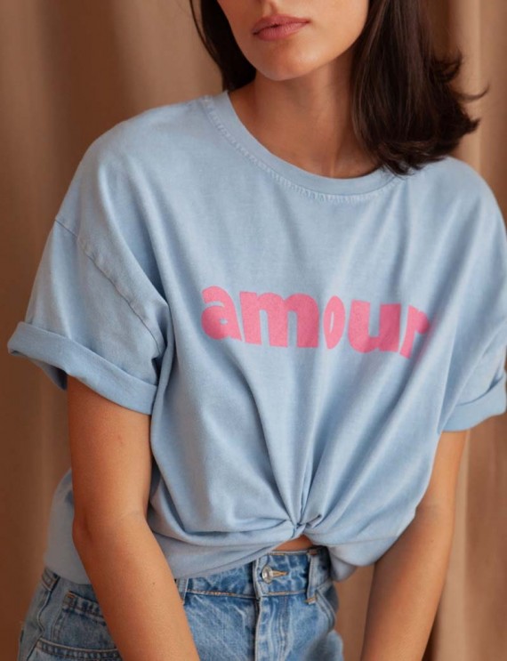 Sky blue Amour t-shirt