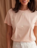 T-shirt rose Marguerite