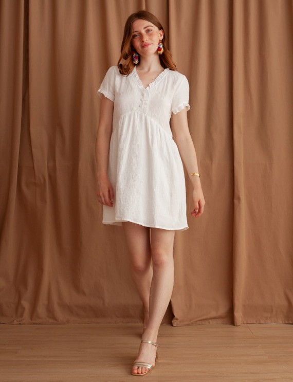 White Shira dress