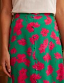 Green and fuchsia floral Luciana dress