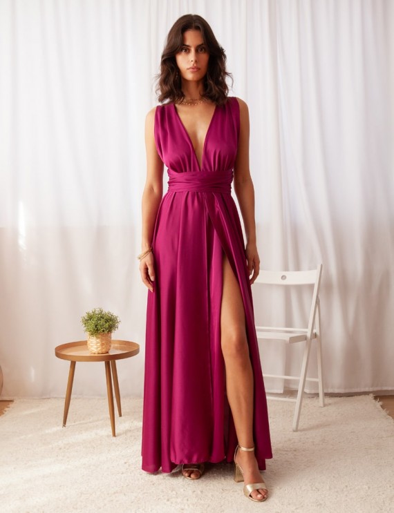 Layana plum dress