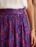 Blue Akila printed skirt