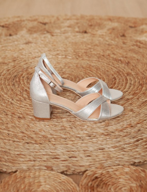 Silver Mariya sandals