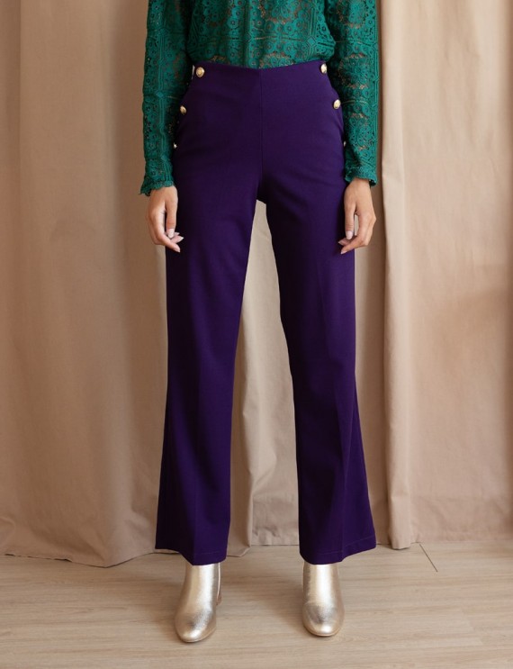 Pantalon violet Lizon