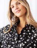 Black floral Lucas blouse
