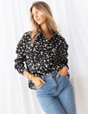 Black floral Lucas blouse