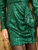 Green Viviana sequined dress