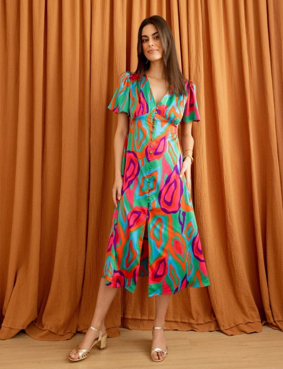Selena printed dress
