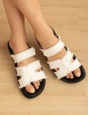 White Janina sandals