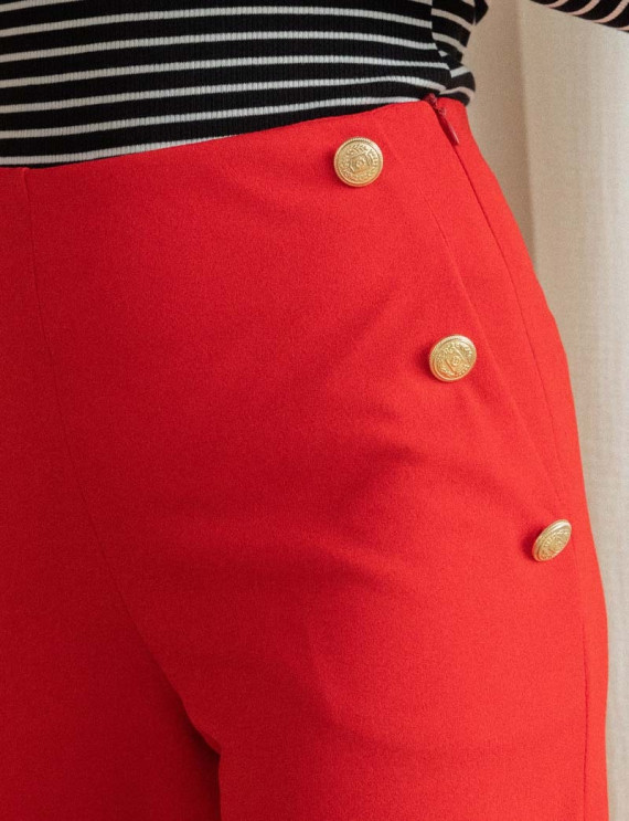 Pantalon rouge Lizon