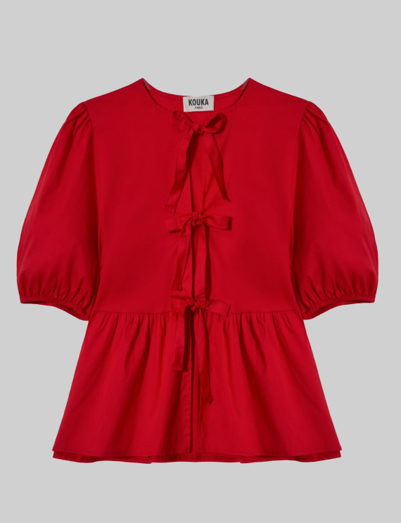 Blouse rouge Loly