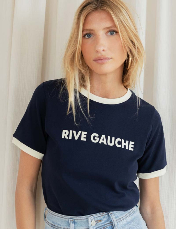 T-shirt marine Rive Gauche