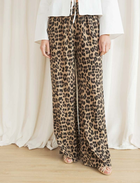 Pantalon léopard Priam