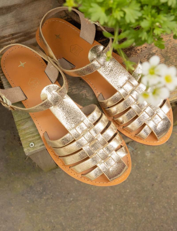 Sandales dorées Kila