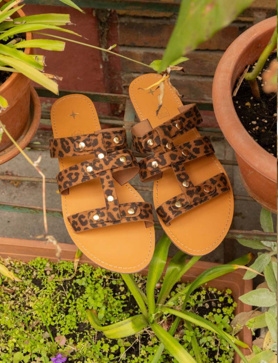 Sandales léopard Vima