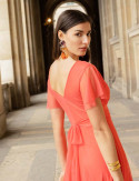 Robe corail Mina