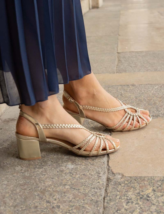 Sandales dorées Rania