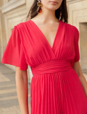 Robe framboise Loélia