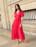 Robe framboise Loélia