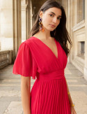 Robe framboise Loélia