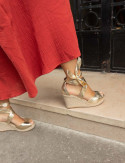 Sandales dorées Julieta