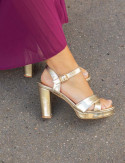 Sandales dorées Fiesta