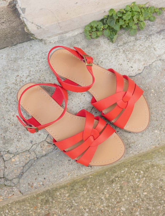 Sandales rouge Harella