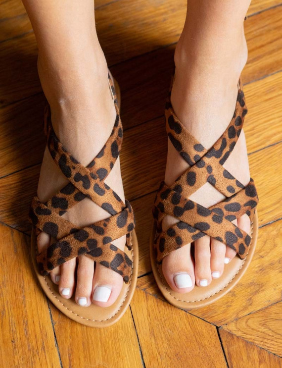 Sandales léopard Rihama