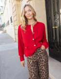 Cardigan rouge Germain