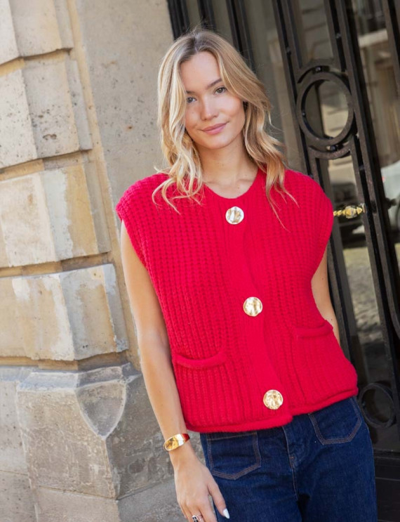 Gilet rouge Moisa