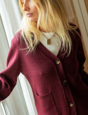 Cardigan bordeaux Pino