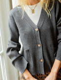 Cardigan carbone Pino