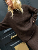 Pull marron Laurent