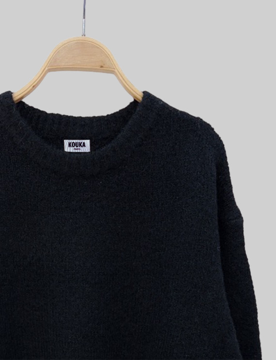 Pull noir Willi