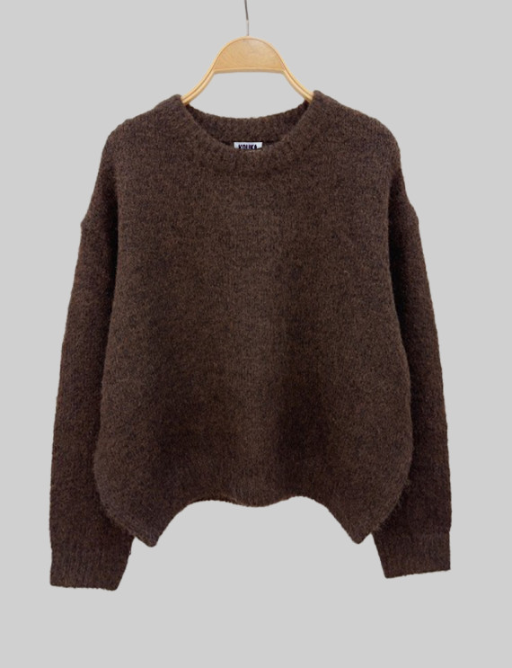 Pull marron Willi