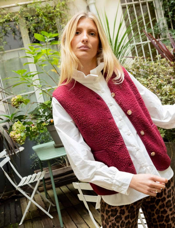 Gilet bordeaux Pablo