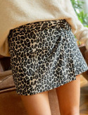 Jupe short léopard Lomy