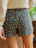 Jupe short léopard Lomy