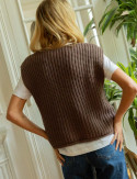 Gilet taupe Moisa