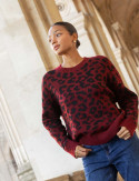 Pull bordeaux Janes